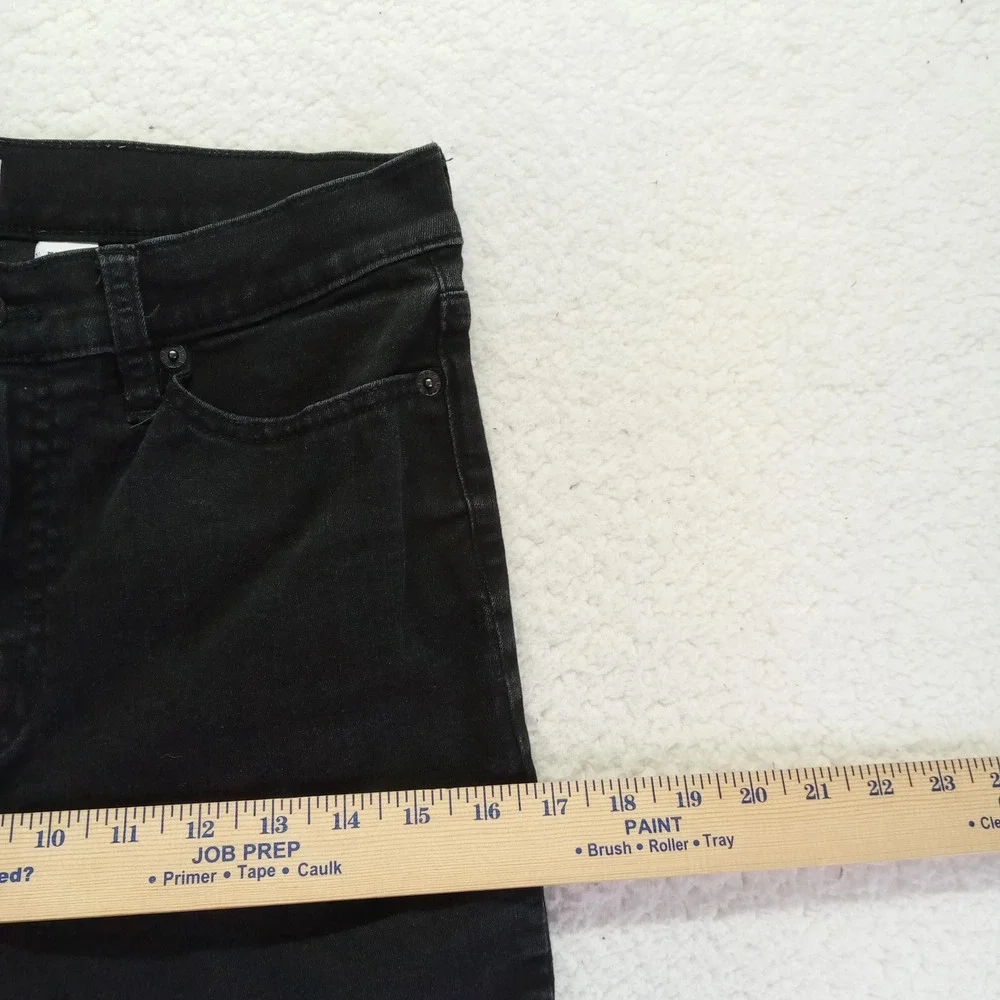 J.Crew Womens High Rise Skinny Jeans Black‎ Stretch Denim Size 29 RN77388